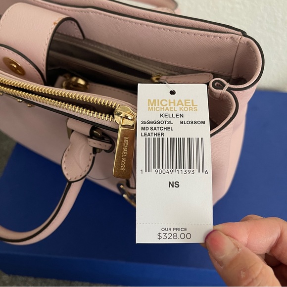 Michael Kors Kellen Medium Saffiano Leather Satchel - Picture 7 of 8